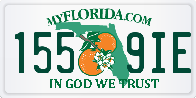 FL license plate 1559IE