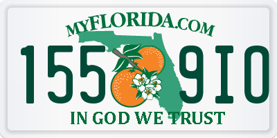 FL license plate 1559IO