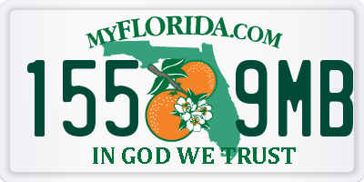 FL license plate 1559MB