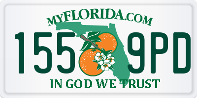 FL license plate 1559PD