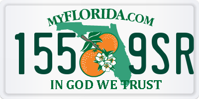 FL license plate 1559SR