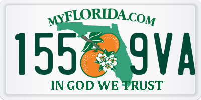 FL license plate 1559VA