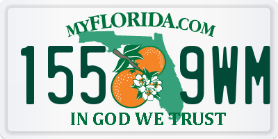 FL license plate 1559WM