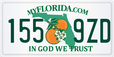 FL license plate 1559ZD