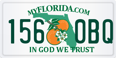 FL license plate 1560BQ