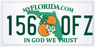 FL license plate 1560FZ