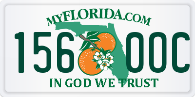 FL license plate 1560OC