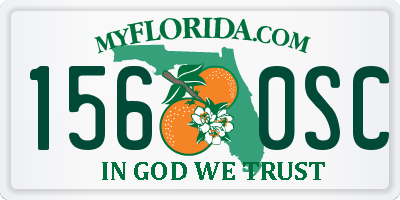 FL license plate 1560SC