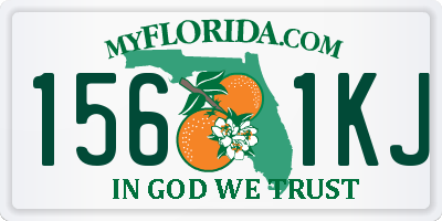 FL license plate 1561KJ