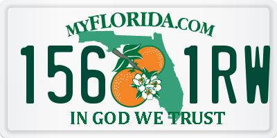 FL license plate 1561RW