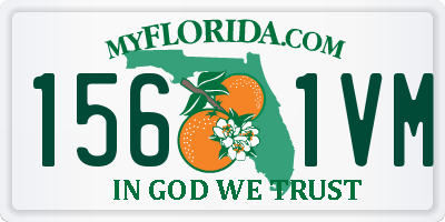 FL license plate 1561VM