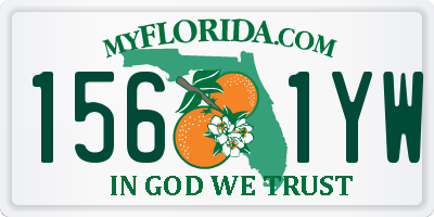 FL license plate 1561YW