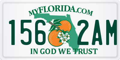 FL license plate 1562AM