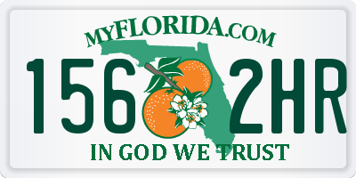 FL license plate 1562HR