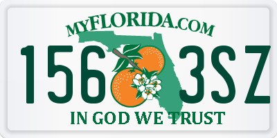 FL license plate 1563SZ