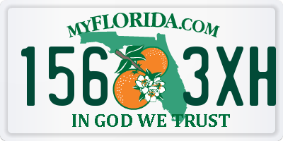 FL license plate 1563XH