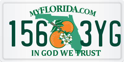 FL license plate 1563YG