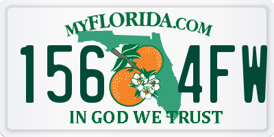 FL license plate 1564FW