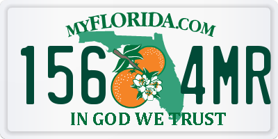 FL license plate 1564MR