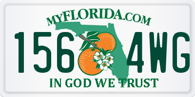 FL license plate 1564WG