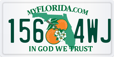 FL license plate 1564WJ