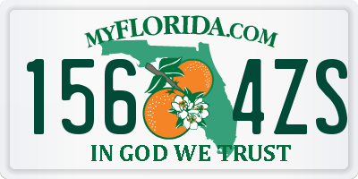 FL license plate 1564ZS