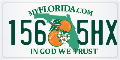 FL license plate 1565HX