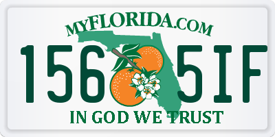FL license plate 1565IF
