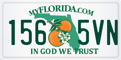 FL license plate 1565VN