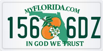 FL license plate 1566DZ