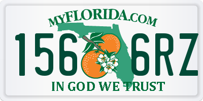 FL license plate 1566RZ