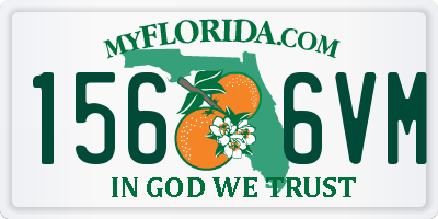 FL license plate 1566VM