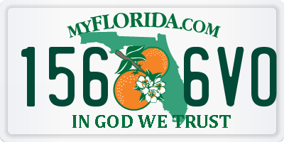 FL license plate 1566VO