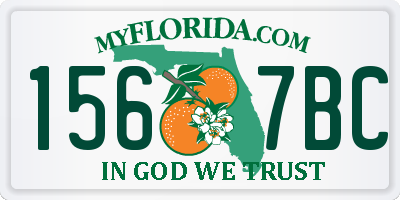 FL license plate 1567BC