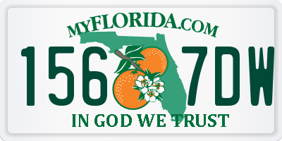 FL license plate 1567DW
