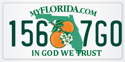 FL license plate 1567GO