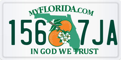FL license plate 1567JA