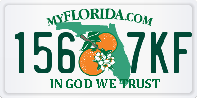 FL license plate 1567KF