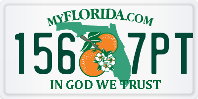 FL license plate 1567PT