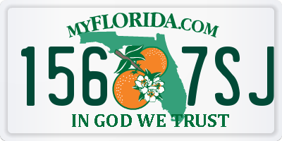 FL license plate 1567SJ