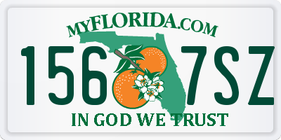 FL license plate 1567SZ
