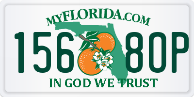 FL license plate 1568OP