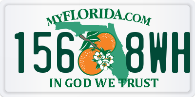 FL license plate 1568WH