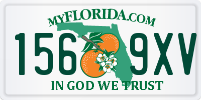 FL license plate 1569XV