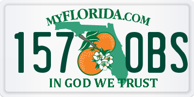 FL license plate 1570BS