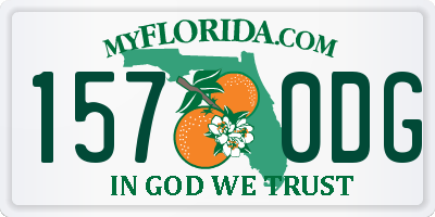 FL license plate 1570DG