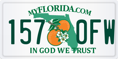 FL license plate 1570FW