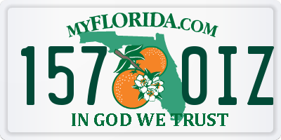 FL license plate 1570IZ