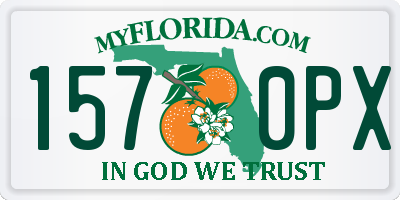 FL license plate 1570PX