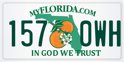 FL license plate 1570WH